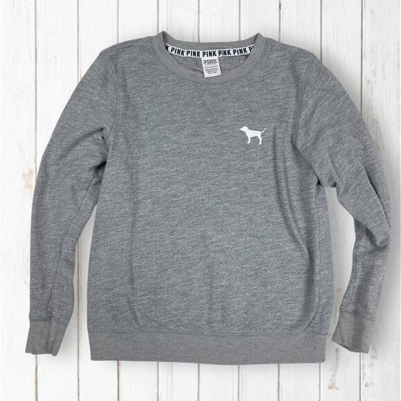 Victoria's Secret Pink Sweaters - Victoria's Secret‎ PINK Gray Pullover Sweatshirt Size XS